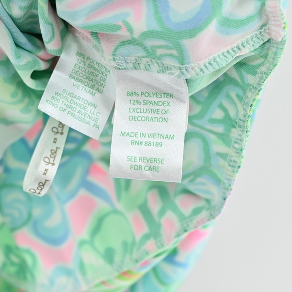 Lilly Pulitzer Bowen Top Size XL Coconut Row Engineered Knit Halter Chain Strap - Picture 7 of 14